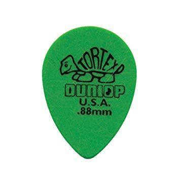 Tear Drop Green Logo - Dunlop 423R.88 Tortex Small Tear Drop, Green, .88mm, 36