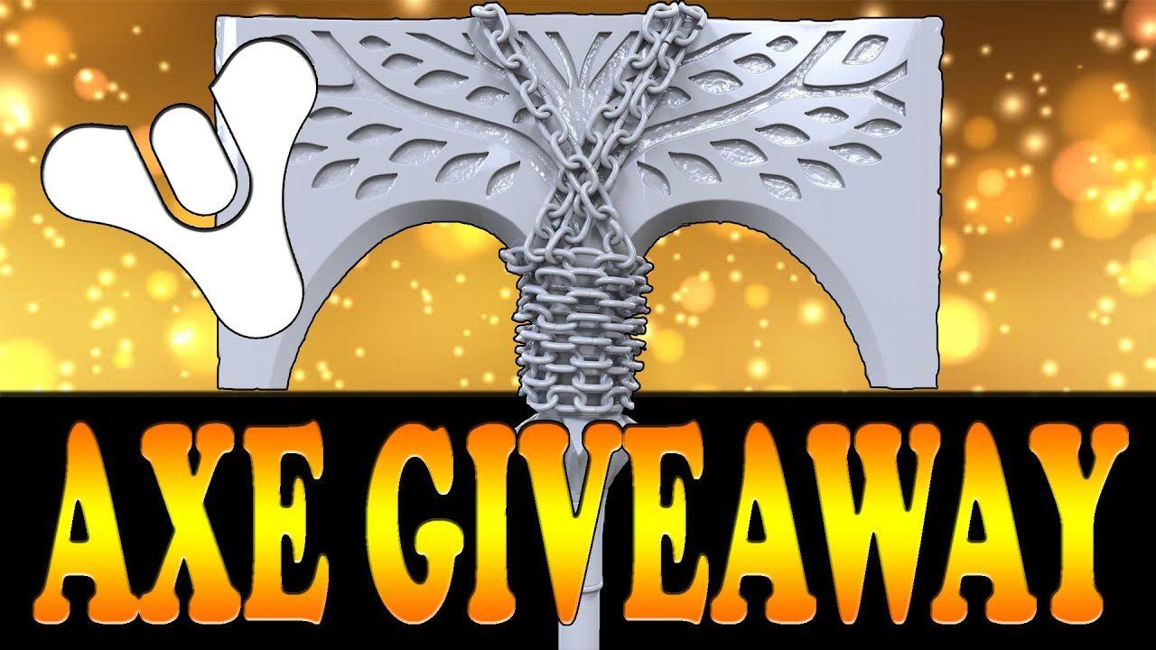 Destiny Flaming Logo - Destiny LORDS AXE GIVEAWAY! Flaming Axe Of Iron