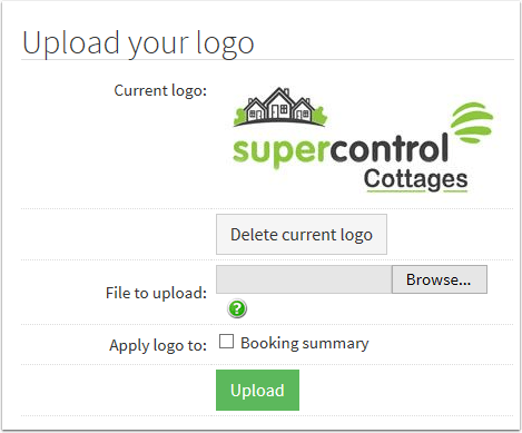 Green Rectangle Company Logo - How do I upload my company logo? | Using SuperControl | Help Centre