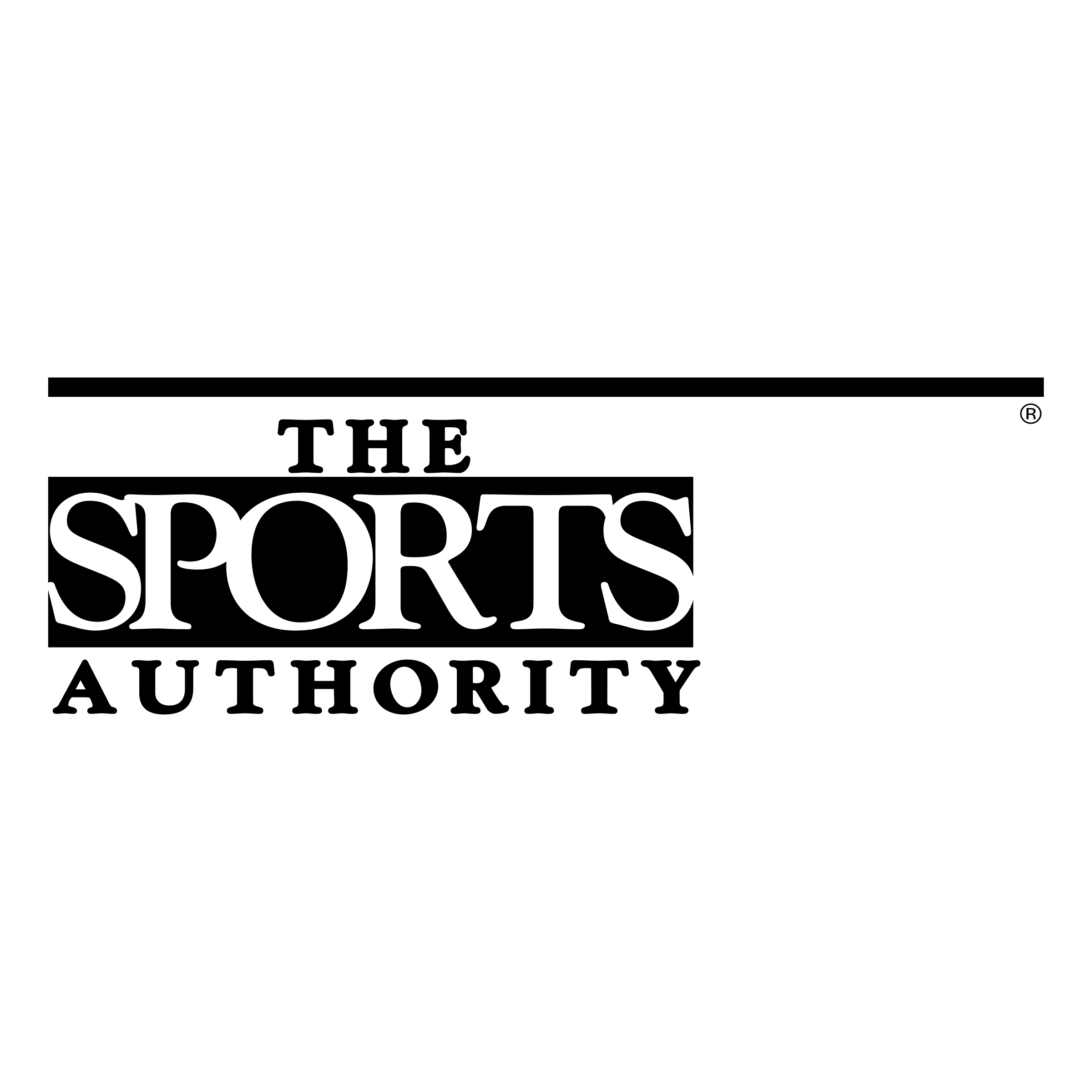 Black and White Sports Authority Logo - The Sports Authority Logo PNG Transparent & SVG Vector - Freebie Supply