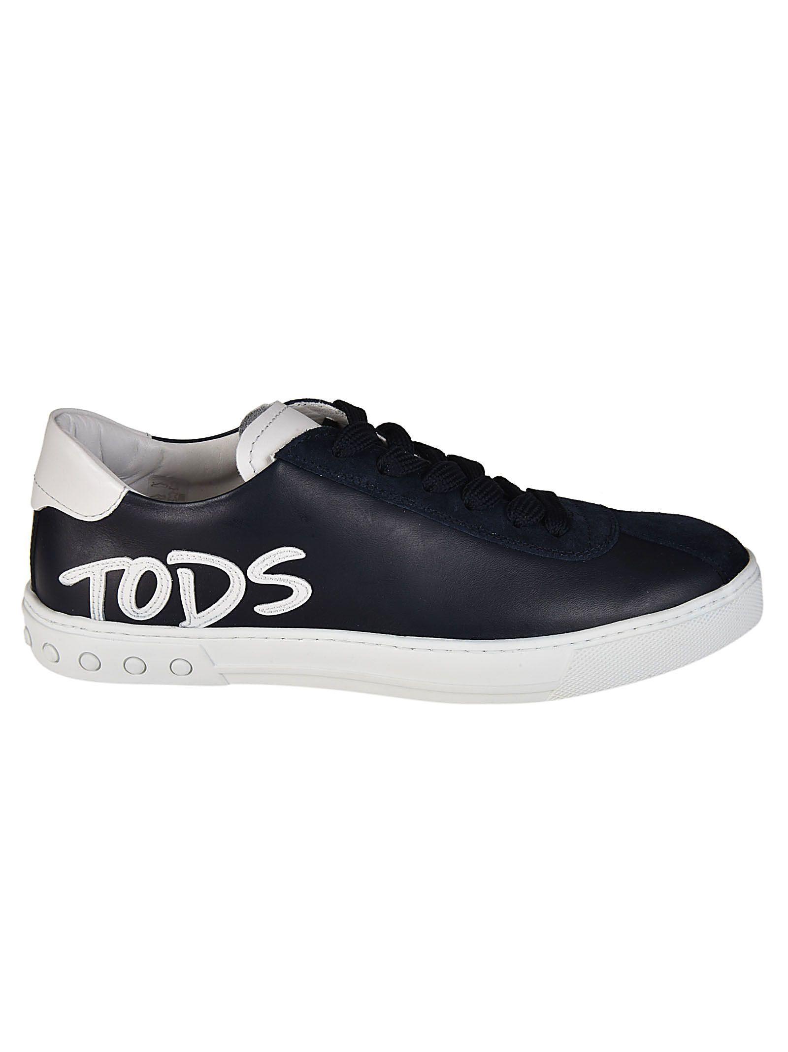 Tod's Logo - TOD'S LOGO APPLIQUE LACE-UP SNEAKERS. #tods #shoes # | Tod'S Men ...