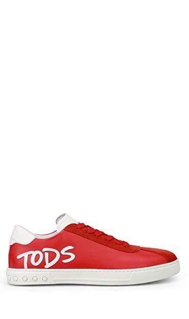 Tod's Logo - Tod's Logo Patch red Leather Sneakers Rosso Uomo: Amazon.co.uk ...