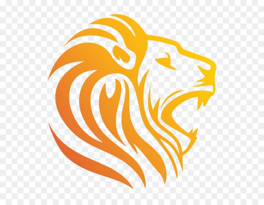 Orange Lion Logo - Lion Logo Symbol Royalty Free Png Download