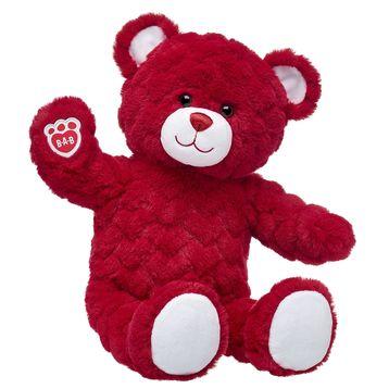 Red and Bear w Logo - Red Hot Teddy Bear With Flats. Valentine's Day Gift Set. Build A Bear®