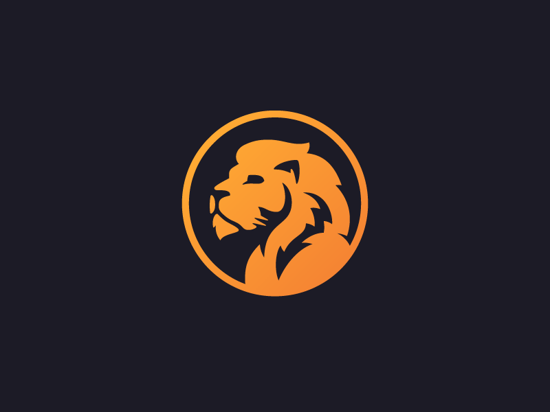 Orange Lion Logo - Lion Logo