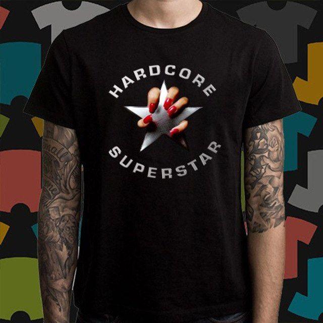 Hard Rock Band Logo - New Hardcore Superstar Hard Rock Band Logo Men's Black T Shirt Size