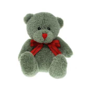 Red and Bear w Logo - 15cm Red Nose Bear with Bow | Bears - Bows | Bears & Soft Toys