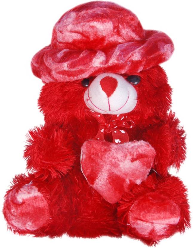 Red and Bear w Logo - ATTRACTIVE CUTE RED TEDDY BEAR WITH HEART - 34 cm - CUTE RED TEDDY ...