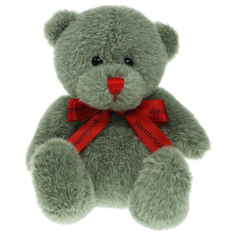 Red and Bear w Logo - 15cm Red Nose Bear with Bow | Bears - Bows | Bears & Soft Toys