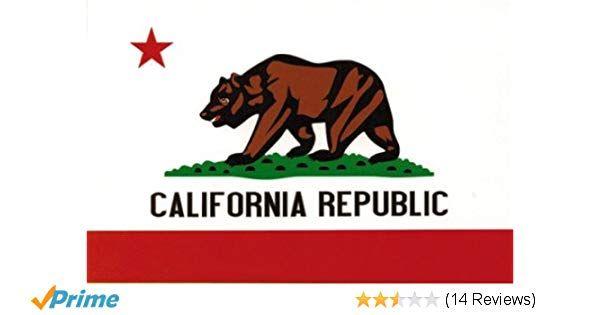 Red and Bear w Logo - Amazon.com: California Flag - Bear with Star & California Republic ...