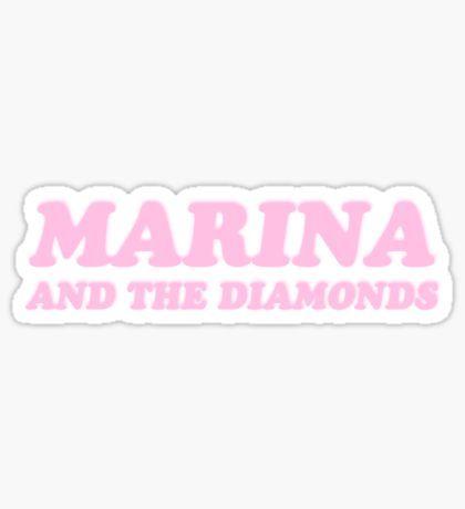 Marina and the Diamonds Logo - Tumblr Stickers. Stickers: Redbubble. Stickers, Marina