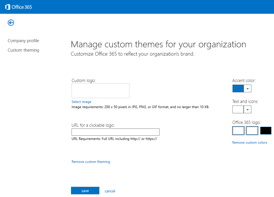 Apply Company Logo - How to apply a new suite bar theme on your Office 365 tenant
