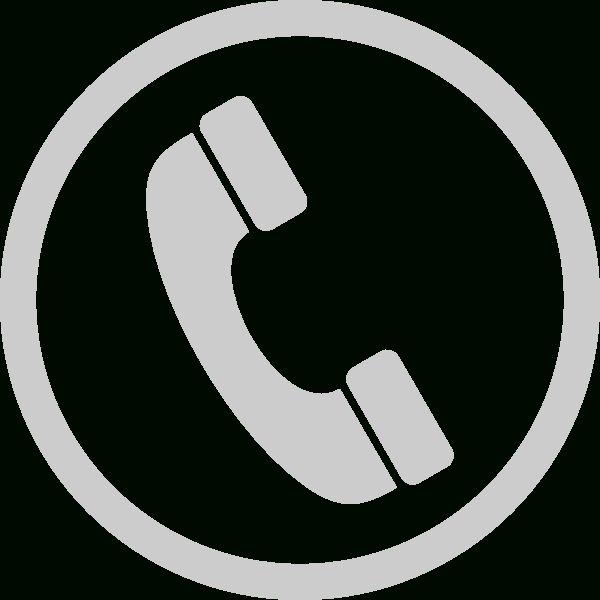 White Telephone Logo - Telephone Clipart White Png