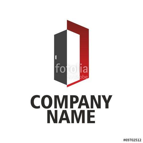 Red Orange Company Logo - Red logo doors company