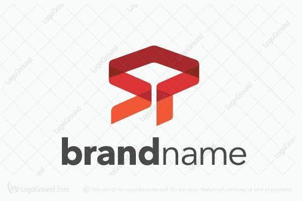 Red Orange Company Logo - Logo: SP Logo sp letters ps letters letter p letter s s