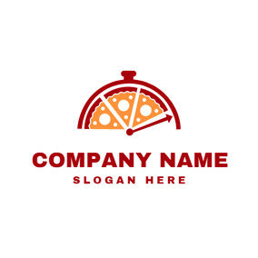 Red Orange Company Logo - Free Pizza Logo Designs | DesignEvo Logo Maker