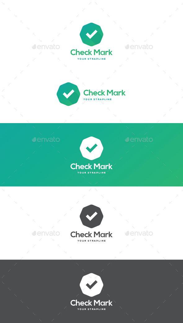 Modern Check Mark Logo - A modern check mark logo template. ? AI, EPS10 & PDF formats ? CMYK ...