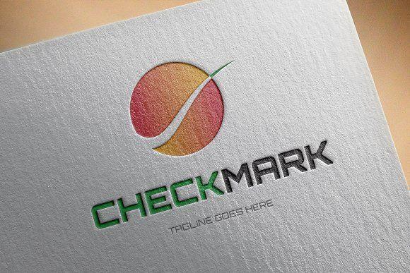 Modern Check Mark Logo - Checkmark Logo Template Logo Templates Creative Market