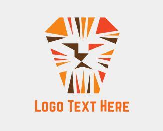 Orange Lion Logo - Mane Logo Maker | BrandCrowd
