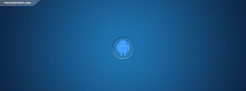 Small Android Logo - Small Blue Android Logo Facebook Cover - FBCoverStreet.com