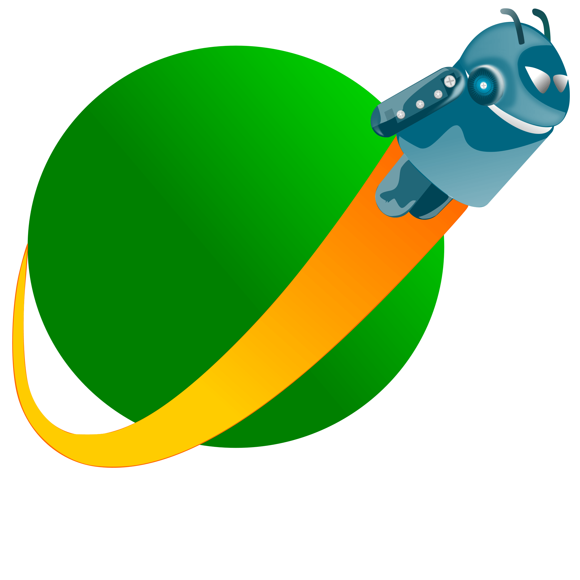 Small Android Logo - Clipart - Android Planet Logo