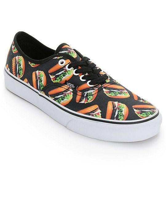 Trippy Vans Logo - Vans Era Authentic Hamburgers Mens Skate Shoes | Zumiez