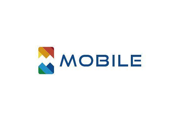 Smartphone Logo - Mobile M & Smartphone Logo Logo Templates Creative Market