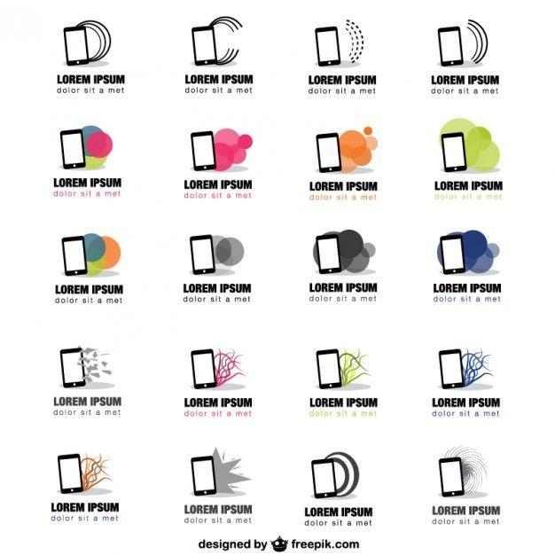 Smartphone Logo - Smartphones logos template pack Vector | Free Download