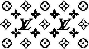 Black Louis Vuitton Logo - LOUIS VUITTON PATTERN DECAL / STICKER 03