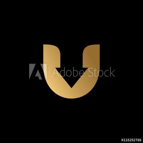 U Arrow Logo - gold letter U arrow logo - Buy this stock vector and explore similar ...