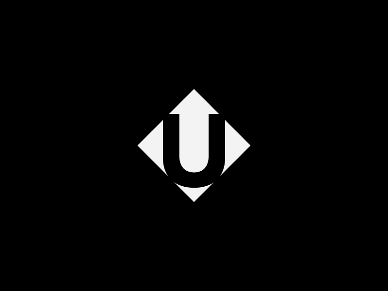 U Arrow Logo - U - Arrow by Helvetiphant™ | Dribbble | Dribbble