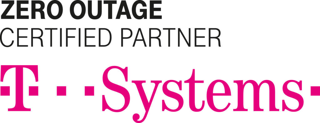 T-Systems Logo - ThinPrint Now T-Systems Zero Outage Certified Partner