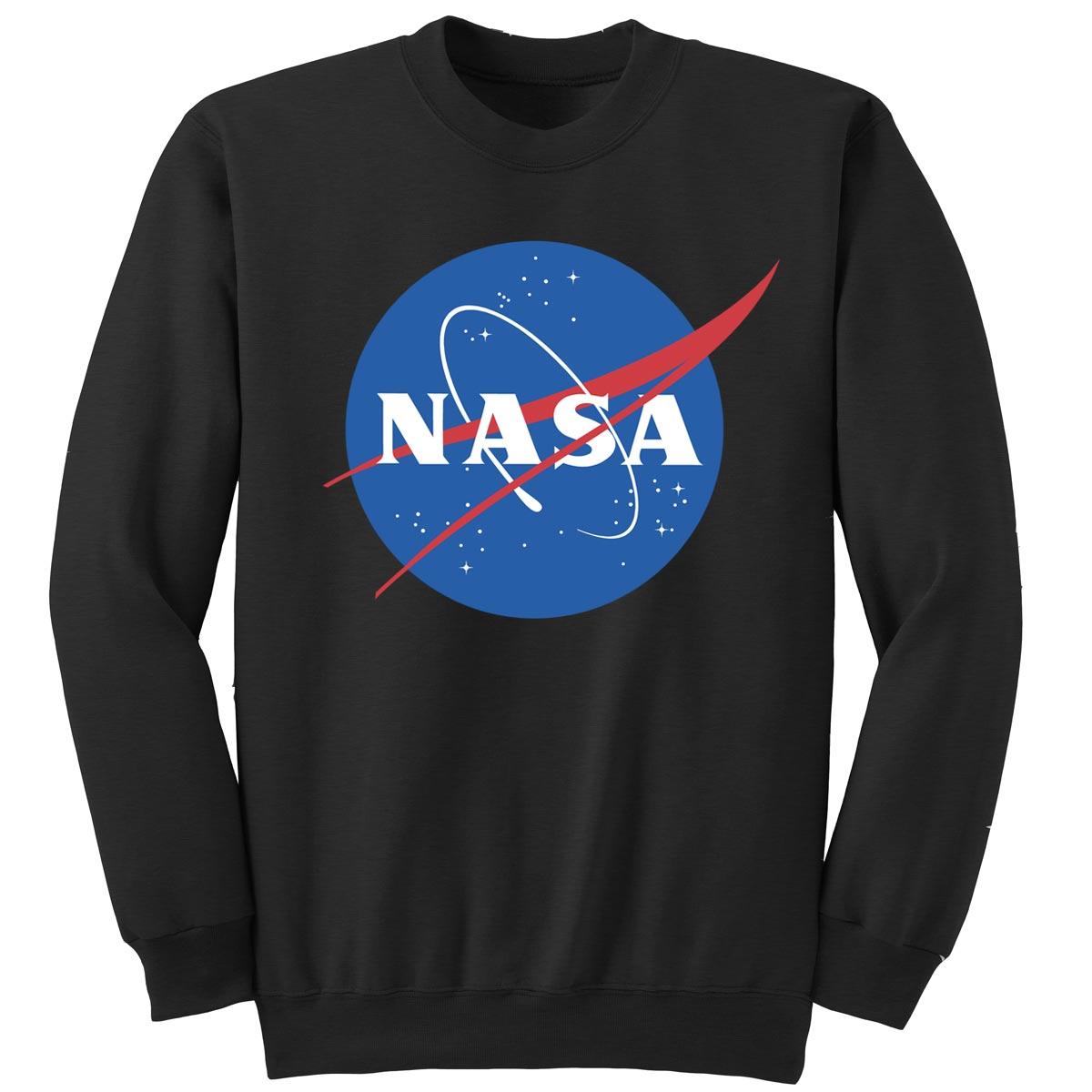 Official NASA Meatball Logo - NASA Sweatshirt Meatball Science Space Men Women Adult Black