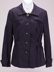 Navy Blue Apostrophe Logo - APOSTROPHE Women's Navy Blue Pea Coat Size 12 Cotton Blend Career ...