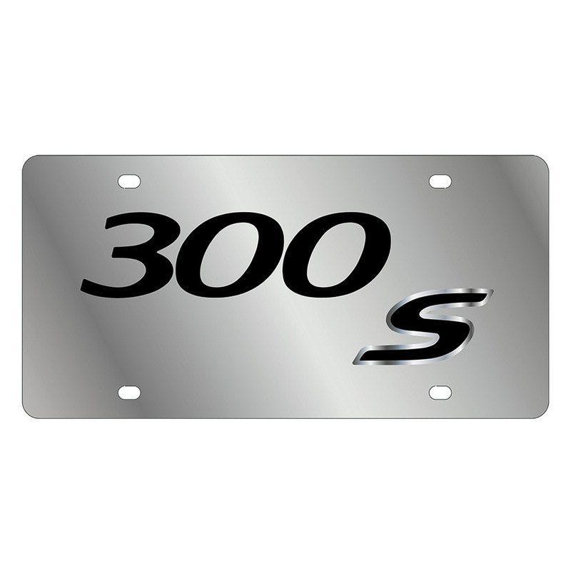 300 S Logo - Eurosport Daytona® 1493-1 - GM Polished License Plate with Black ...