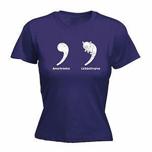 Navy Blue Apostrophe Logo - APOSTROPHE CATASTROPHE WOMENS T-SHIRT grammar geek tee funny mothers ...