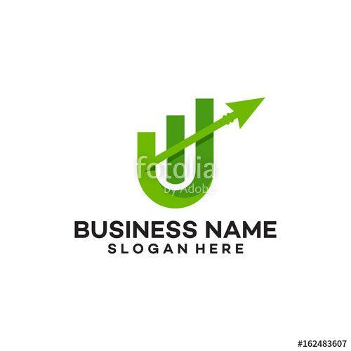 U Arrow Logo - U / W arrow business logo template vector illustration Stock image