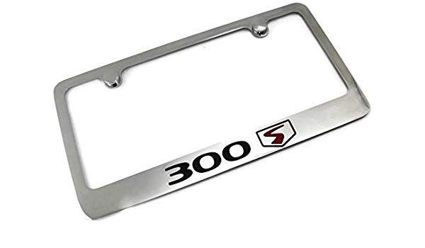 300 S Logo - CHRYSLER 300 S Logo License Plate Frame Chrome Plated Brass Hand