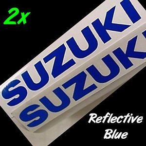 300 S Logo - Suzuki REFLECTIVE BLUE 8.25in 21cm decals stickers samurai 750 1000 ...