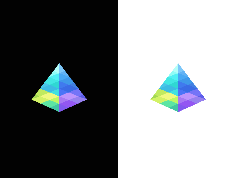 Prism as Logo - Prism / spectrum / light / logo design