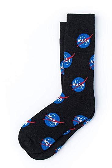Official NASA Meatball Logo - Men's NASA Meatball Logo Space Novelty Crew Dress Socks