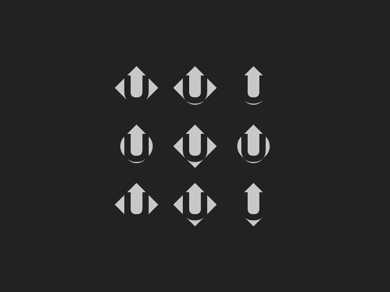 U Arrow Logo - U arrow - variations by Helvetiphant™ | Dribbble | Dribbble