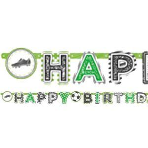 Visit My eBay Store Logo - FOOTBALL HAPPY BIRTHDAY BANNER - 2 metre - SOCCER CHILDREN'S PARTY ...