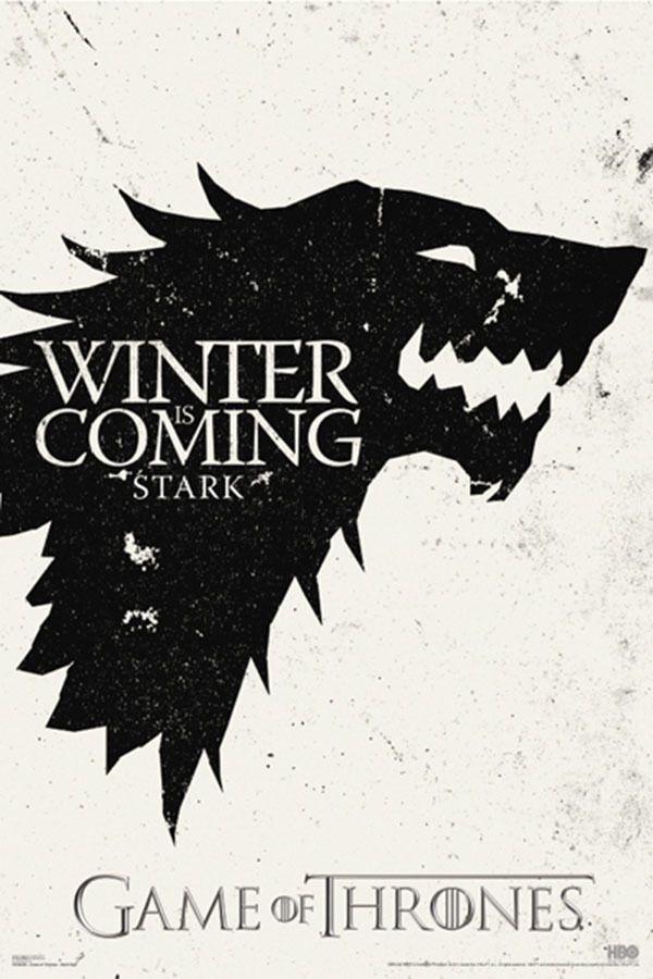 Visit My eBay Store Logo - NEW* Game of Thrones Wall Poster - Stark Dire Wolf Sigil - Winter Is ...