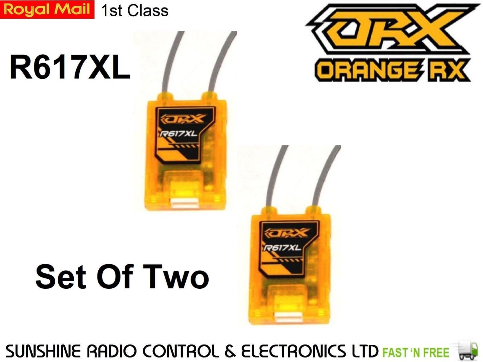 Visit My eBay Store Logo - RC 2 X OrangeRx R617XL cPPM DSM2 DSMX Compatible 6CH Receivers