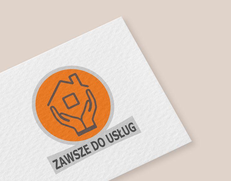 Orange Lion Logo - Zawsze do Usług. Usługi dla Domu, Biura i Biznesu. Projekt Logo