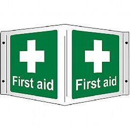 3D First Aid Logo - First Aid 3D Projecting Sign, Rigid, 35x20cm from firstaid.co.uk