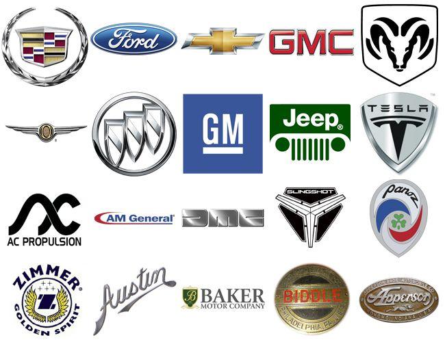 American Car Symbols Logo - american car makers logos world car brands car symbols and emblems ...