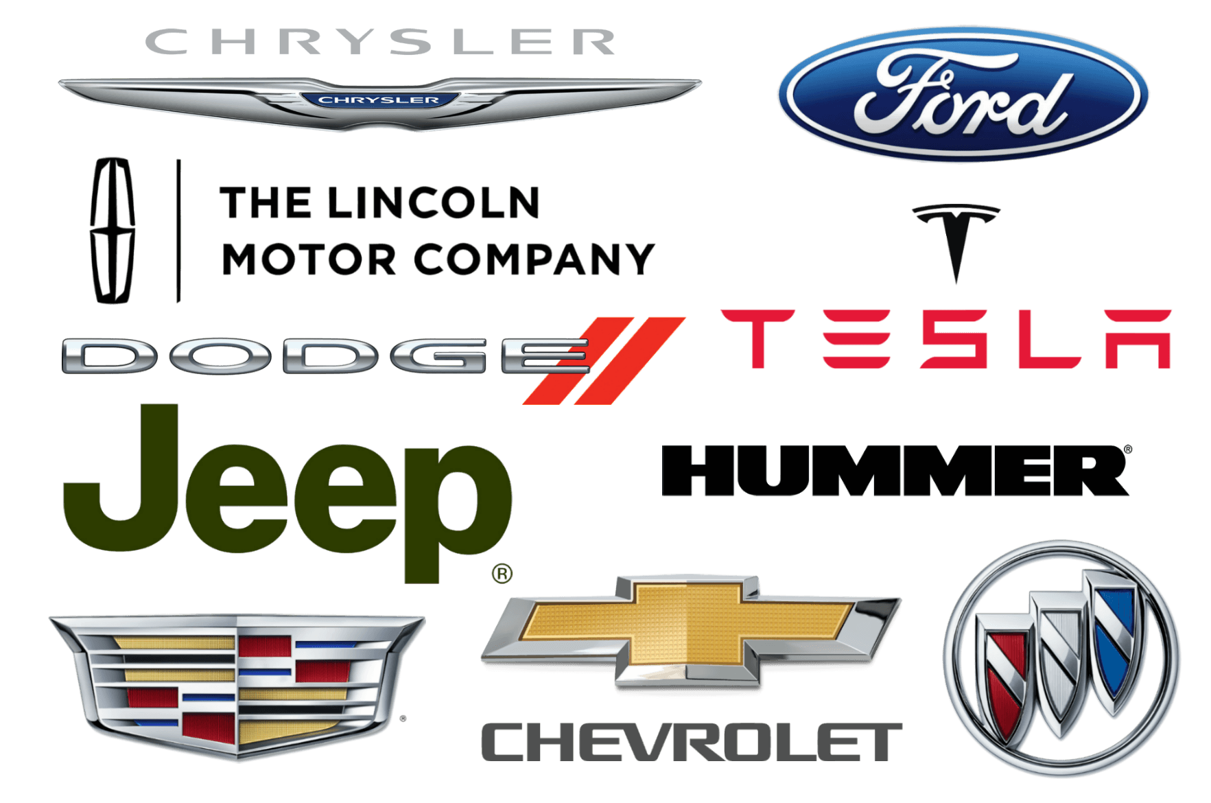 American Car Manufacturers Logo - Automotives And Names Logo Png Images