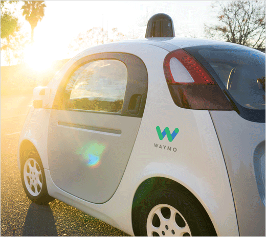 Google Waymo Logo - Google Unveils New Driverless Car Branding - Logo Designer